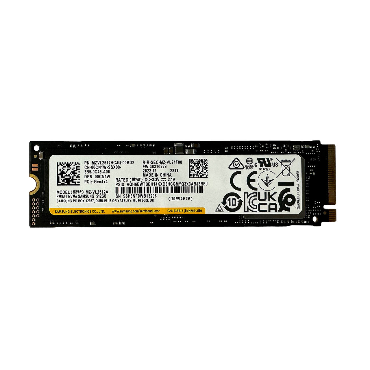 Solid State Drive (SSD) Samsung, 512GB, PCIe 4.0 x 4, NVMe M.2