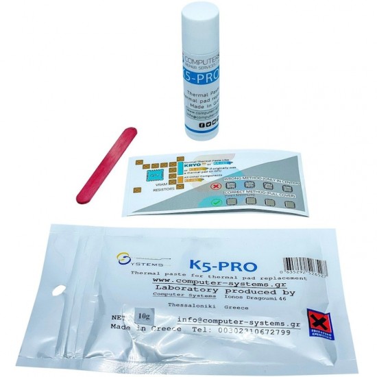 Pasta termica profesionala K5 Pro 10g, pentru inlocuire termal pad pentru placi video, laptopuri de gaming, IMac, PS3, PS4, PS5, XBox, memorii video, surse video