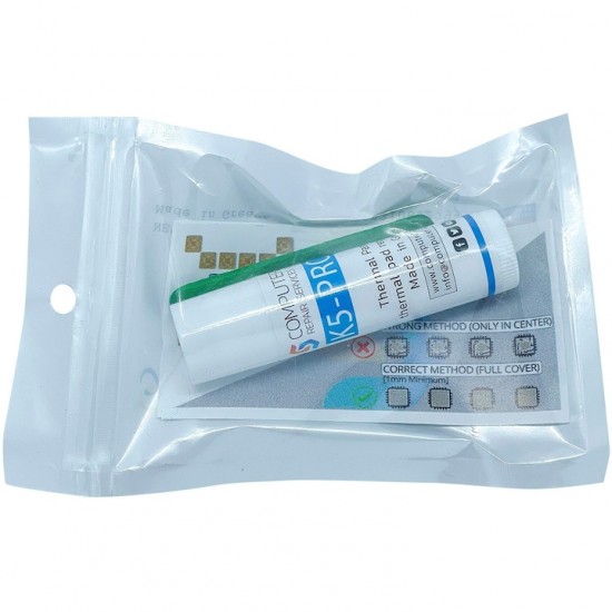 Pasta termica profesionala K5 Pro 10g, pentru inlocuire termal pad pentru placi video, laptopuri de gaming, IMac, PS3, PS4, PS5, XBox, memorii video, surse video