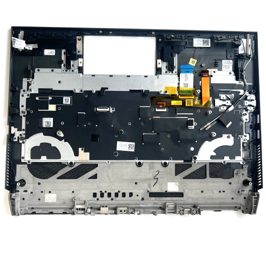 Carcasa superioara cu tastatura palmrest Laptop Gaming, Dell, G16 7630, P122F, P122F001, P122F002, 3RTH4, 03RTH4, AP3UV000201, iluminata, neagra, layout US