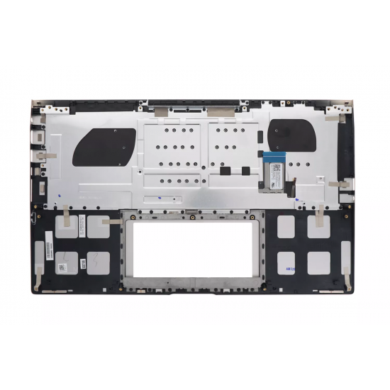 Carcasa superioara cu tastatura palmrest Laptop, Asus, ZenBook 15 UX533FAC, 90NB0NM5-R30300, 13NB0NM1P01011-1, 13N1-9DA0P11, 13NB0NM5AM0211, 13NB0NMXM05X1X, UX534FAC-2S, iluminata, argintie, layout US