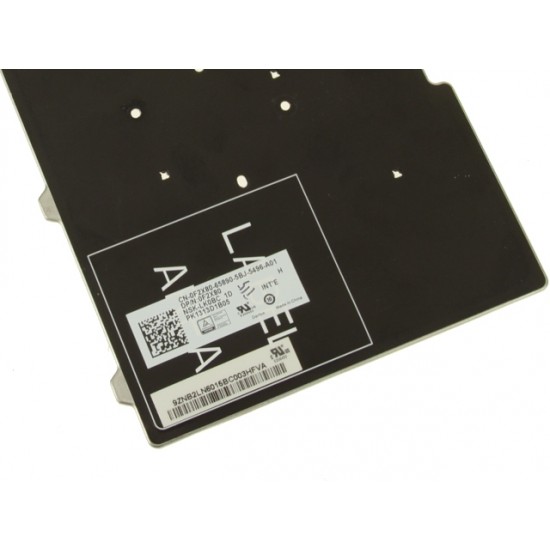 Tastatura Laptop, Dell, Latitude 14 E5470, P62G, P62G001, 0F2X80, 04VMV0, dual point, iluminata, neagra, layout US