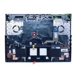 Carcasa superioara cu tastatura palmrest Laptop Gaming, Asus, ROG Strix G15 G513R, G513RC, G513RM, 90NR0886-R31UA0, iluminare RGB 4-Zone, 16 pini, layout UK (Kkraine)