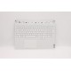 Carcasa superioara cu tastatura palmrest Laptop, Lenovo, Legion 5 Pro 16ARH7H Type 82RG, 5CB1D05424, AP1ZV000110, iluminata, alba, layout US