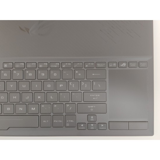 Carcasa superioara cu tastatura palmrest Laptop Gaming, Asus, Rog Zephyrus GX501V, GX501VI, GX501VIK, GX501VS, GX501VSK, GX501GI, 90NR00A1-R31US0, 90NR00A1-R31UI0, 13N1-4NA0101, GX501GI-1A, iluminata, RGB, layout US
