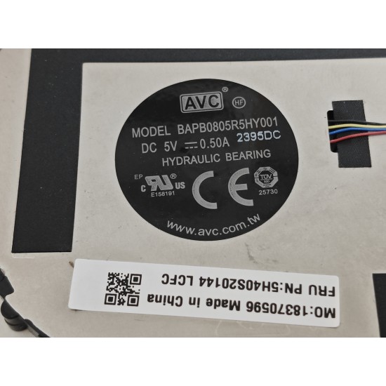 Cooler Laptop 2in1, Lenovo, Yoga 7 14ITL5 Type 82BH, 5H40S20144, DFS5K12115491N, FN06, 5V, 0.5A