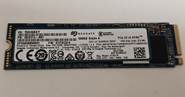 Solid State Drive (SSD) Seagate, 500GB, PCIe Gen 3.0 x 4, NVMe M.2