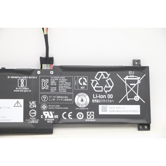 Baterie Laptop, Lenovo, 5B11B36275, 5B11B36279, 5B11B36283, 5B11N52013, 5B11N52029, 5B11N52033, 5B11N52038, 5B11B36273, 5B11B36278, 5B11B36285, 5B11N52011, 3ICP6/54/90, L20C3PF0, 11.1V, 3964mAh, 45Wh