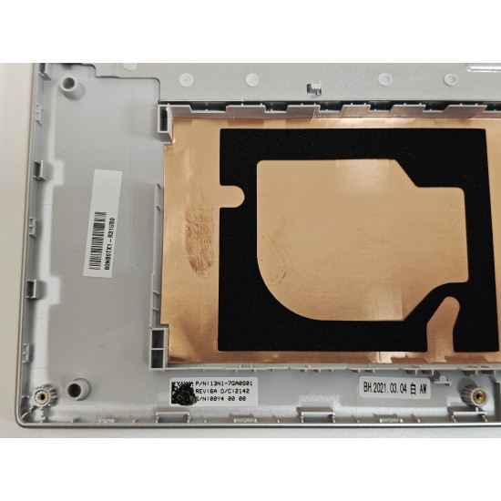 Carcasa superioara cu tastatura palmrest Laptop, Asus, VivoBook S17 S712D, S712DA, S712DAM, S712DK, S712E, S712EA, S712EAM, S712EQ, S712EQM, 90NB0L61-R31US0, 90PC27130101GZ, 13NB0L60M01211, 13N1-7GA0S01, X712FA-8S, iluminata, argintie, layout US