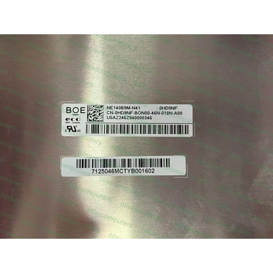 Display Laptop, Dell, Inspiron 14 Plus 7440, P187G, P187G001, P187G003, 391-BHVB, 2H77T, 3N9Y5, NE140B9M-N41 V8.0, 14 inch, Rezolutie 2880X1800, WQXGA+, 90Hz, conector ingust, 40 pini