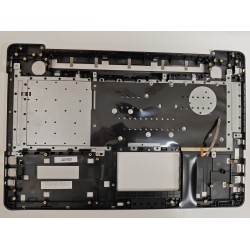 Carcasa superioara cu tastatura palmrest Laptop, Asus, VivoBook Pro N752V, N752VX, 90NB0AY1-R30300, 13N0-T2A0611, 13NB0AY1AM0111, N752VX-1A, iluminata, argintie, layout US