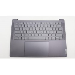 Carcasa superioara cu tastatura palmrest Laptop, Lenovo, Yoga Pro 7 14APH8 Type 82Y8, 5CB1L80275, HQ207220BC000, HQ269010001H0, NB6369, iluminata, Storm Grey, layout US