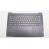 Carcasa superioara cu tastatura palmrest Laptop, Lenovo, Yoga Pro 7 14APH8 Type 82Y8, 5CB1L80275, HQ207220BC000, HQ269010001H0, NB6369, iluminata, Storm Grey, layout US