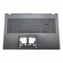 Carcasa superioara cu tastatura palmrest Laptop, Acer, Aspire 7 A715-76, A715-76G, 6B.QHTN7.030, EAZYX00201A, iluminata, neagra, layout US