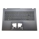 Carcasa superioara cu tastatura palmrest Laptop, Acer, Aspire 7 A715-76, A715-76G, 6B.QHTN7.030, EAZYX00201A, iluminata, neagra, layout US