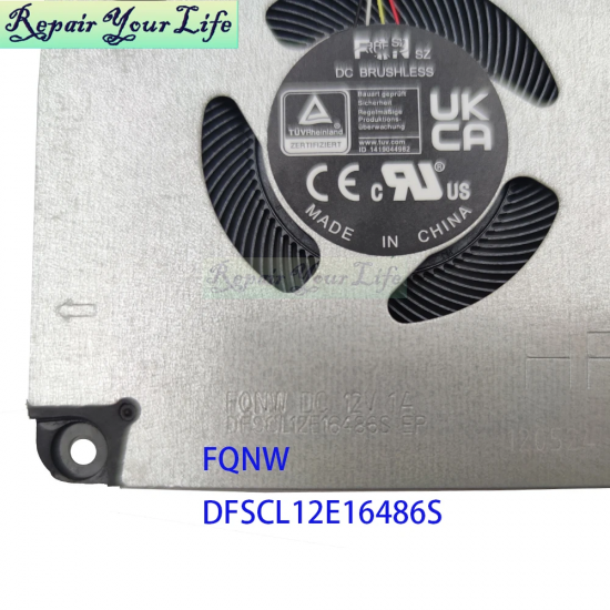 Cooler placa video Laptop, Clevo, NP50SNC, NP50SNE, NP50SND, DFSCL12E16486S-FQK5, 12V, 1A, GPU