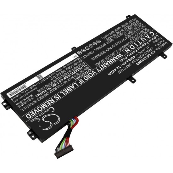 Baterie compatibila Laptop, Dell, Precision 5520, P56F, P56F002, RRCGW, M7R96, 0RRCGW, CS-DEX955NB, 11.4V, 4600mAh, 52.44Wh