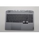Carcasa superioara cu tastatura palmrest Laptop Gaming, LOQ 15IAX9 Type 83GS, 5CB1P43384, AP921000101, iluminata, gri, layout US