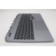 Carcasa superioara cu tastatura palmrest Laptop Gaming, LOQ 15IAX9 Type 83GS, 5CB1P43384, AP921000101, iluminata, gri, layout US