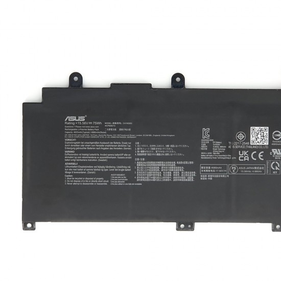 Baterie Laptop Gaming, Asus, ROG Flow X13 GV302V, GV302VU, GV302X, GV302XA, GV302XI, GV302XV, GV302XU, 0B200-04290000, 4ICP6/64/72, C41N2203, 15.56V, 75Wh