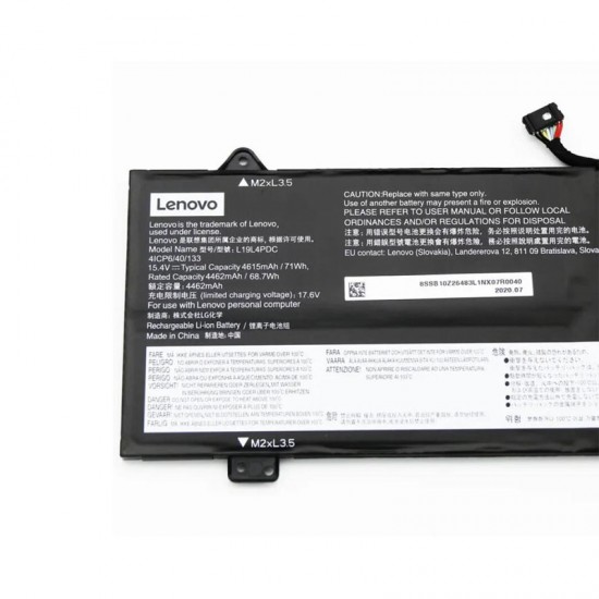 Baterie Laptop, Lenovo, IdeaPad Yoga 7-14ACN6 Type 82N7, 5B10Z26485, 4ICP6/40/132, L19L4PDC, 15.4V, 4462mAh, 71Wh