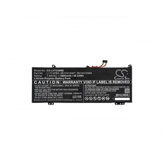 Baterie compatibila Laptop, Lenovo, Flex 6-14ARR Type 81HA, 2ICP4/41/110-2, L17C4PB0, 7.6V, 5800mAh, 44Wh