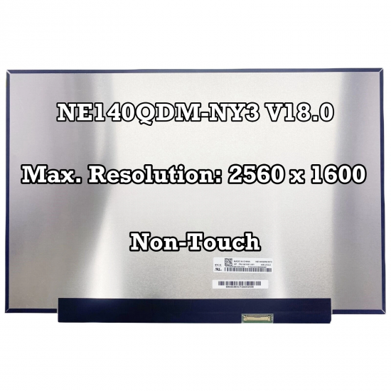 Display Laptop, BOE, NE140QDM-NY7 V18.0, 14 inch, Rezolutie 2560x1600, QHD, non touch, 165Hz, 40 pini