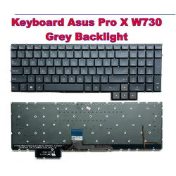 Tastatura Laptop, Asus, ProArt StudioBook Pro X W730G, W730G1T, W730G2T, W730G5T, iluminata, gri, layout US