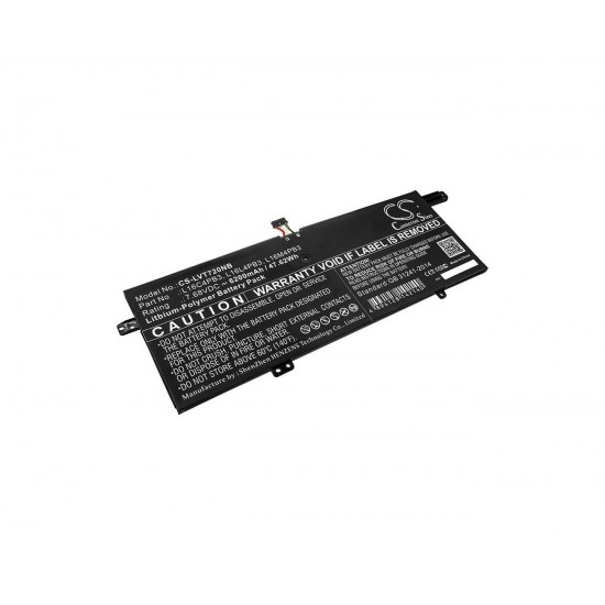 Baterie compatibila Laptop, Lenovo, IdeaPad 720S-13IKBR, 5B10N00765, 5B10N00766, 5B10N03289, CS-LVT720NB, L16C4PB3, L16L4PB3, L16M4PB3, 7.68V, 6200mAh, 47.62Wh