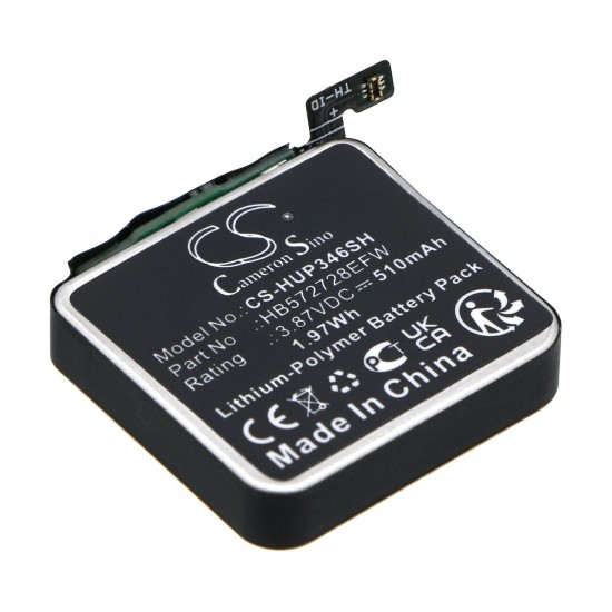 Baterie compatibila Ceas SmartWatch, Huawei, GT 3 Pro, 46mm, CS-HUP342SH, HB522025EFW, 3.87V, 290mAh, 1.12Wh