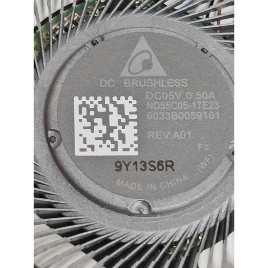 Cooler procesor Laptop Xiaomi Pro 15 171501-01, 171501-AL, 171501-AQ, 171501-AF, ND55C05-17E23, 6033B0059101, 5V, 0.5A, 2.5W