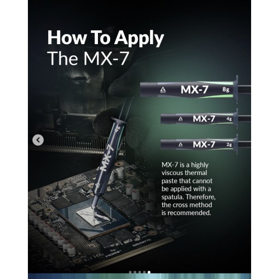 Pasta termica termoconductoare Arctic MX-7, 8g, ACTCP00091A, PREMIUM Performance Thermal Compound, Laptop/Desktop Gaming