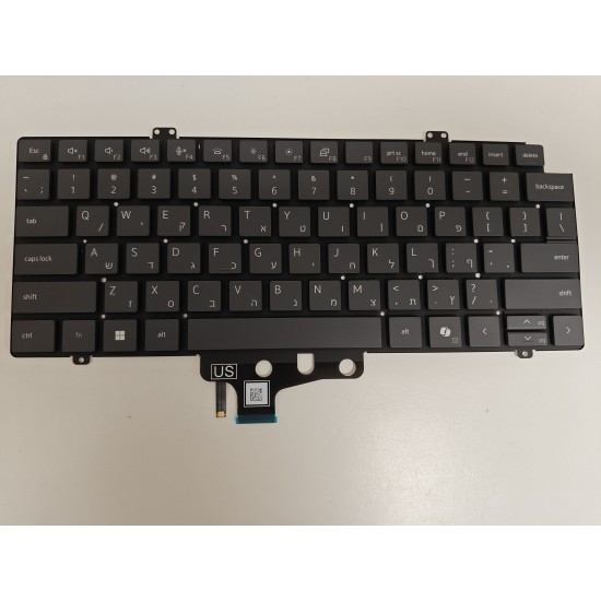 Tastatura Laptop, Dell, Latitude 7420, 7430, 7520, 7530, 009N23, iluminata, neagra, layout HB/HEB (ebraica)
