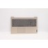 Carcasa cu tastatura palmrest Laptop, Lenovo, IdeaPad 3-15ADA6 Type 82KR, 5CB1B84525, AP21P000650, AM21P000110, EC21P000210, iluminata, aurie, layout UK
