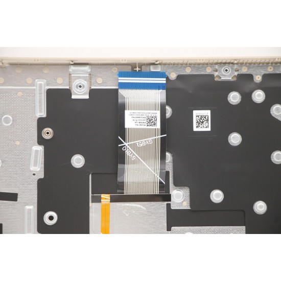 Carcasa cu tastatura palmrest Laptop, Lenovo, IdeaPad 3-15ADA6 Type 82KR, 5CB1B84525, AP21P000650, AM21P000110, EC21P000210, iluminata, aurie, layout UK