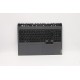 Carcasa superioara cu tastatura palmrest Laptop, Lenovo, Legion 5 Pro 16ACH6H Type 82JQ, 5CB1C93162, 5CB1C93166, AP1ZV000100, iluminata, Slate Grey, layout US