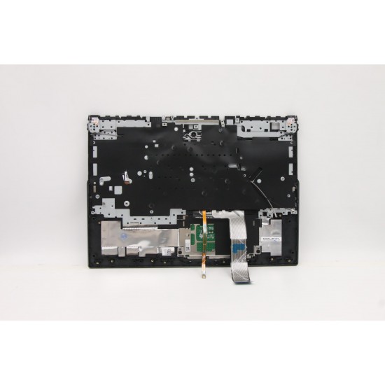 Carcasa superioara cu tastatura palmrest Laptop, Lenovo, Legion 5 Pro 16ACH6H Type 82JQ, 5CB1C93162, 5CB1C93166, AP1ZV000100, iluminata, Slate Grey, layout US