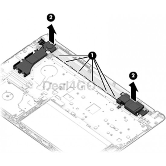 Difuzoare (boxe) Laptop, HP, 250 G8, 255 G8, 256 G8, TPN-C139, L52040-001, L53758-001, PK23000Z800