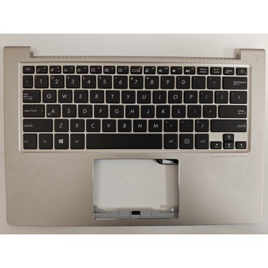 Carcasa superioara cu tastatura palmrest Laptop, Asus, ZenBook UX303L, UX303LA, UX303LAB, UX303LN, UX303LB, UX303LNB, UX303U, UX303UA, UX303UB, 90NB08V5-R31US0, AM16U00150S, 13NB04R5P01021, UX303UA-1C, iluminata, aurie, layout US