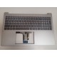 Carcasa superioara cu tastatura palmrest Laptop, HP, 15-FD, 15T-FD, TPN-Q287, N36753-001, N36753-271, EA0PD007010-1, TSCEA0PD007010, iluminata, argintie, layout US