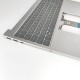 Carcasa superioara cu tastatura palmrest Laptop, HP, 15-FD, 15T-FD, TPN-Q287, N36751-001, KTAFA0PD001020, iluminata, argintie, layout US