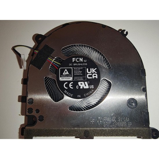 Cooler procesor Laptop, Asus, VivoBook Pro 15 Q530V, Q530VJ, 13NB0Z60P05011, BN7507S2H-000P, HQ23300404007, DFSCL42P16593B-FPWU, HQ23300376000, 12V, 0.6A, CPU