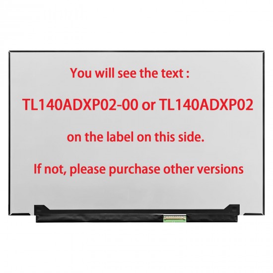 Display Laptop Gaming, Asus, ROG Zephyrus G14 GA402X, GA402XI, GA402XV, GA402XU, GA402XY, GA402XZ, 18010-14090500, DALLE170, TL140ADXP02, 14 inch, slim, 2560x1600, WQXGA, 165Hz, 40 pini