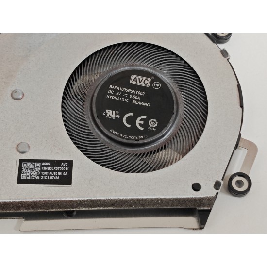 Cooler Laptop, Asus, VivoBook S15 D533I, D533IA, D533U, D533UA, 13NB0LX0T02011, BAPA1005R5HY002, 13N1-AUT0101l, 5V, 0.50A