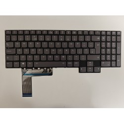Tastatura Laptop, Lenovo, Legion Pro 7 16IRX9H Type 83DE, iluminata, RGB Per Key, gri, layout UK