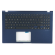 Carcasa superioara cu tastatura palmrest Laptop, Asus, VivoBook 15 A509D, A509DA, A509F, A509FA, A509FB, A509FL, 90NB0P53-R32US0, 13NB0MZ3P02021-3, 39XKRTAJNA0, FBXKR009010, 13NB0MZ0M05011, X509DA-1B, iluminata, albastra, layout US