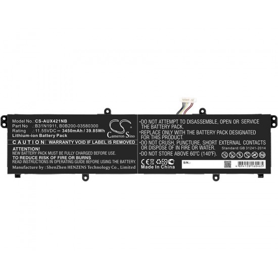 Baterie compatibila Laptop, Asus, VivoBook 15 A1502Z, A1502ZA, 0B200-03580300, CS-AUX421NB, 3ICP5/58/78, B31N1911, 11.55V, 3450mAh, 39.85Wh