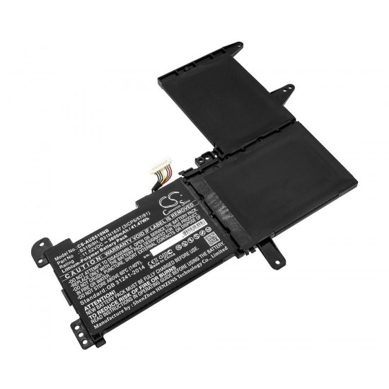 Baterie compatibila Laptop, Asus, VivoBook 15 CS-AUS510NB, B31Bi9H, B31BmEH, B31N1637, 3ICP5/57/81, 0B200-02590000, 0B200-02590100, 0B200-02590200, 0B200-02590300, 0B200-02590400, 11.52V, 3600mAh, 41.47Wh