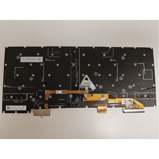 Tastatura Laptop, Lenovo, ThikPad X1 Carbon 13th Type 21NS, 21NT, 21NX, 21NY, Deek Black, iluminata, layout UK