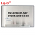 Display Laptop, Dell, Pro 14 PC14250, 04RJCP, 05TYJN, NV140WUM-N4F, B140UAN4.8, 14 inch, LED, FHD+, 1920x1200, conector ingust 17mm, non touch, 60Hz, 30 pini